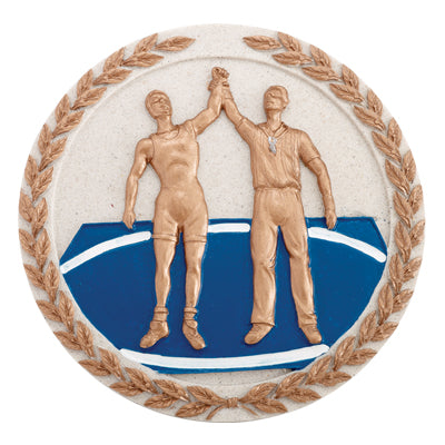 WRESTLING PLAQUE MOUNT