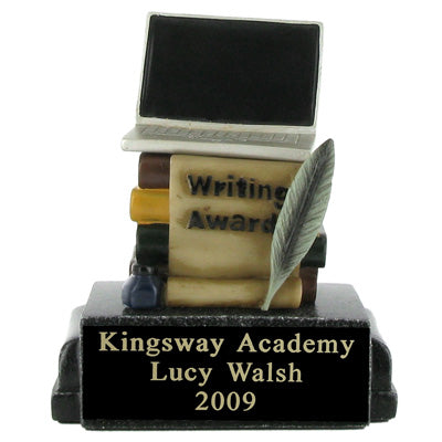WRITING AWARD SCHOLASTIC TROPHY, 4-3/4 INCH