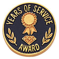 YEARS OF SERVICE AWARD PIN, CLUTCH